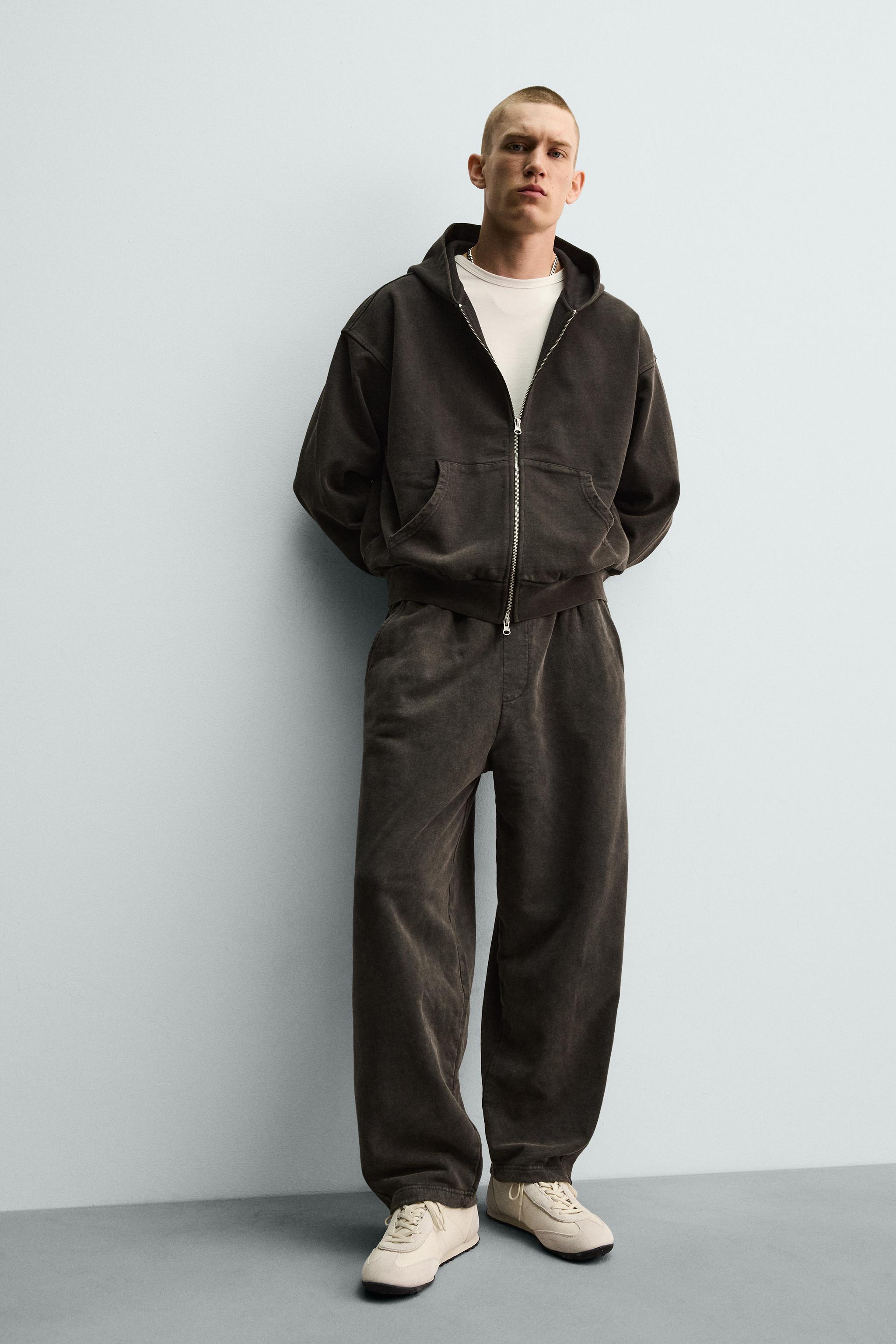 WASHED BALLOON FIT JOGGING PANTS